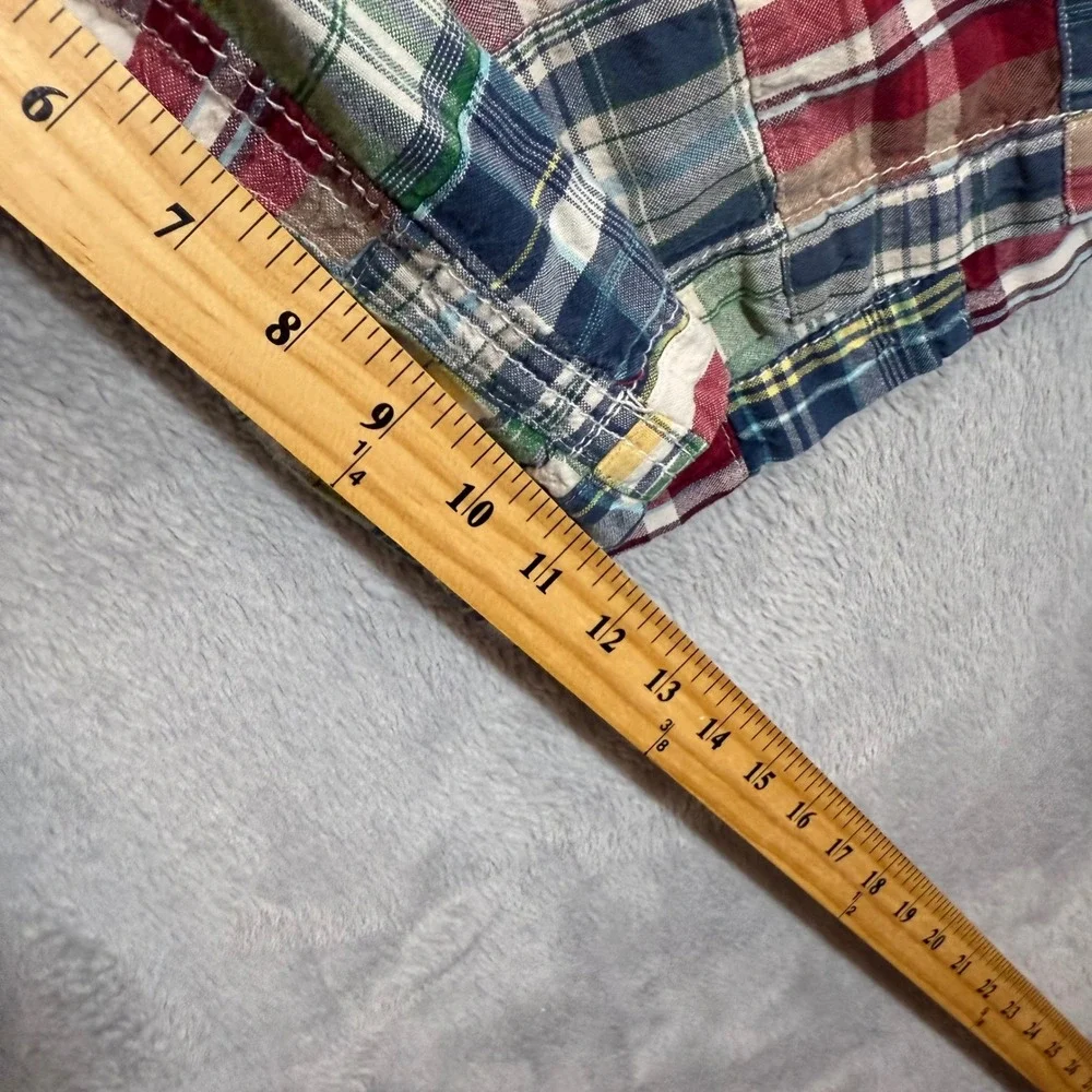 Aeropostale‎ Mens Plaid Patchwork Shorts Size 36 Casual Colorful